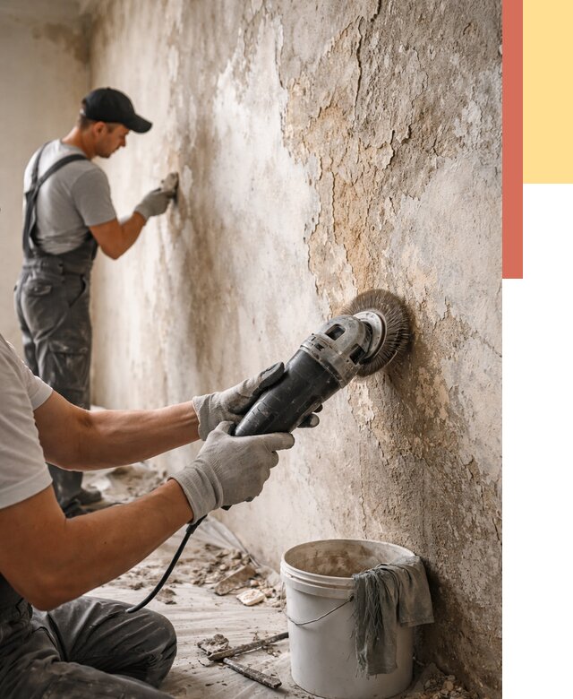 Снятие и удаление краски со стен в Курганинске от 2184 руб. — ОТДЕЛОЧНИК-Кгн