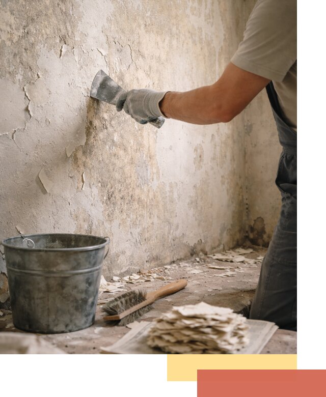 Удаление старой краски со стен в Курганинске качественно и быстро