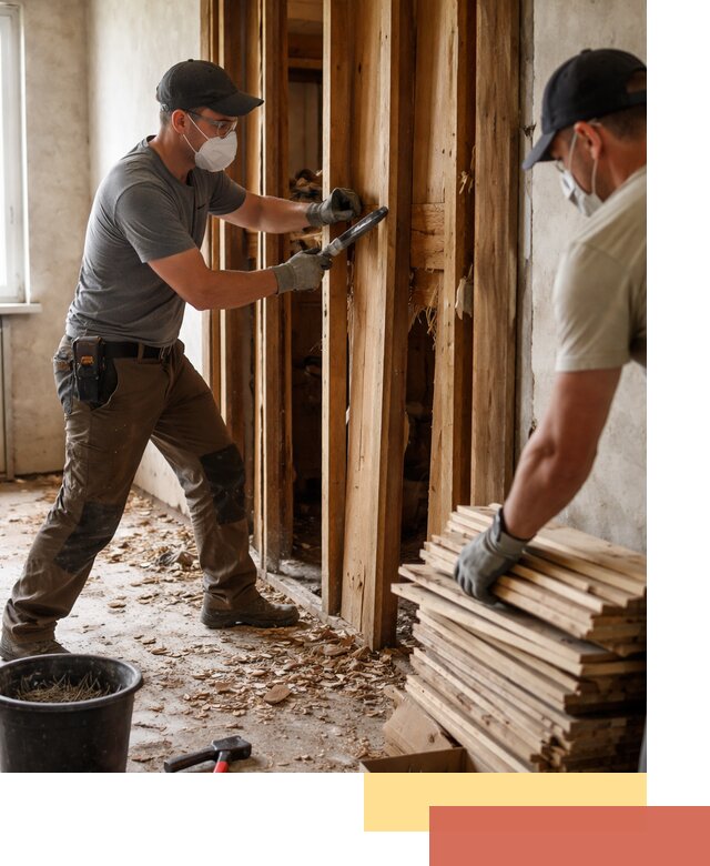 Демонтаж деревянных перегородок в Курганинске быстро и аккуратно