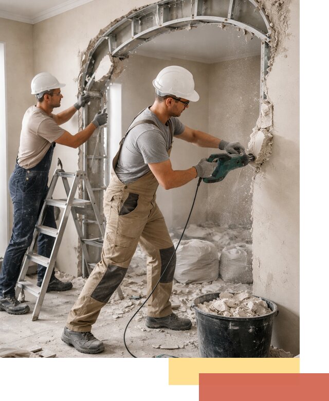 Демонтаж гипсокартонной арки в Курганинске быстро и аккуратно