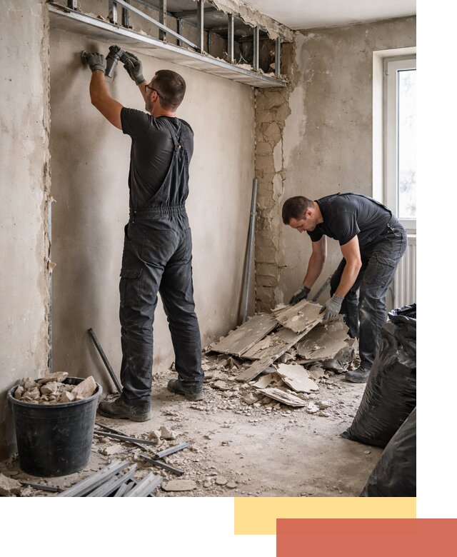 Демонтаж короба из гипсокартона в Курганинске быстро и аккуратно