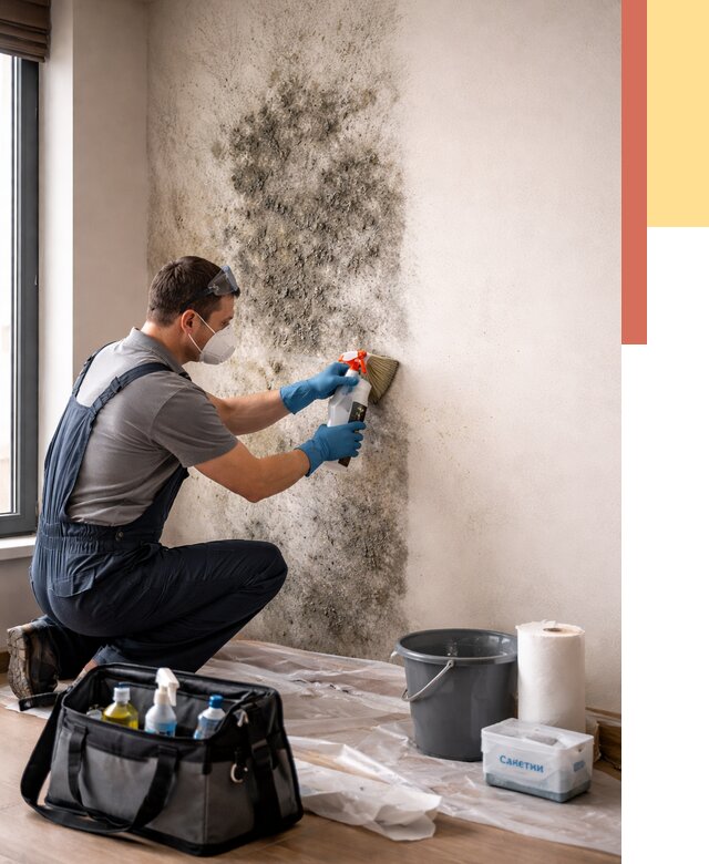 Удаление плесени со стен в Курганинске от 2236 руб. — быстро и недорого | ОТДЕЛОЧНИК-Кгн