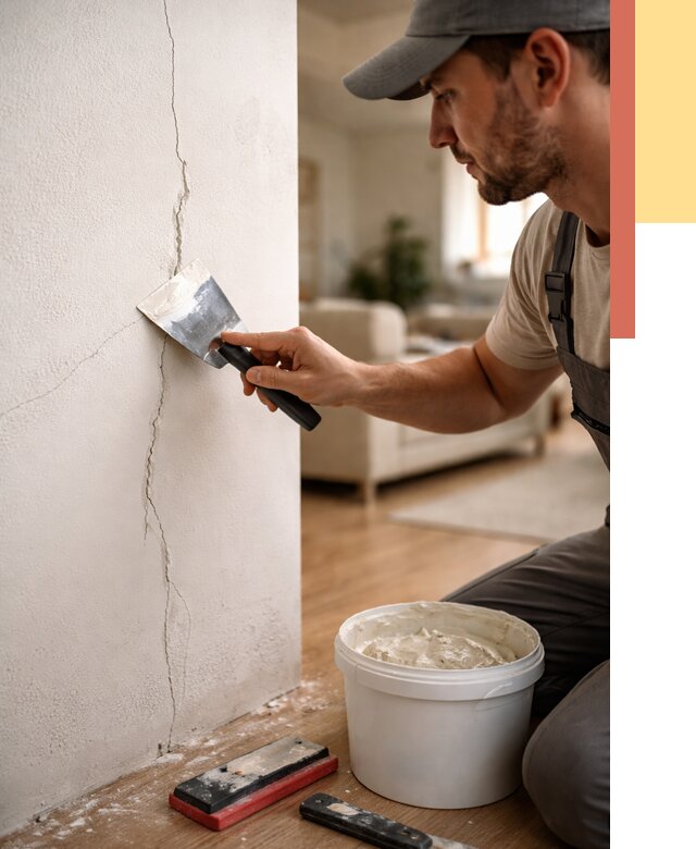 Заделка трещин и сколов в Курганинске от 2548 руб. — быстро и недорого | ОТДЕЛОЧНИК-Кгн