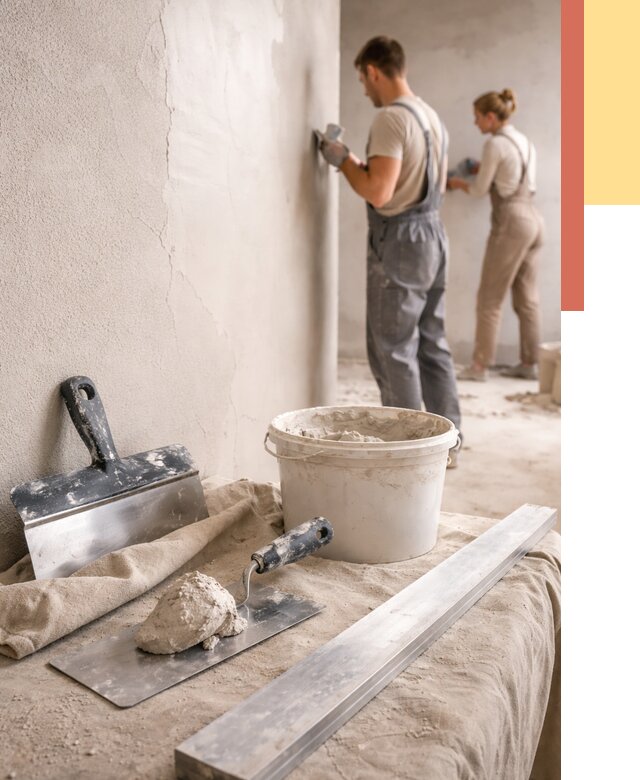 Штукатурка стен гипсовая в Курганинске от 4680 руб/м2 — быстро и недорого | ОТДЕЛОЧНИК-Кгн