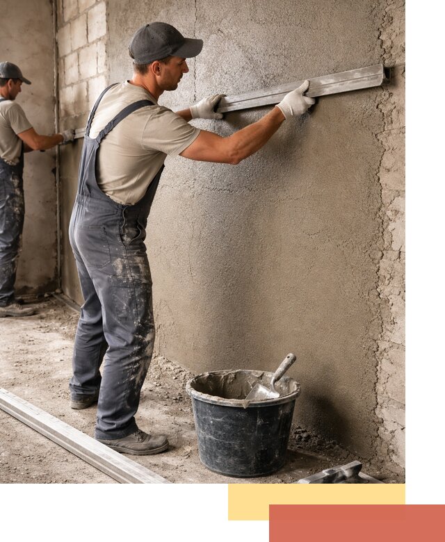 Штукатурка стен цементно-песчаная в Курганинске профессионально