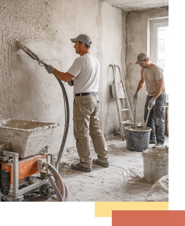 Машинная штукатурка стен в Курганинске — быстро и качественно