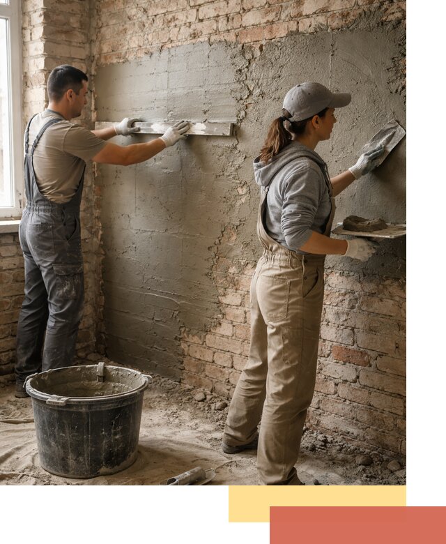 Штукатурка кирпичных стен в Курганинске — качественно и надежно