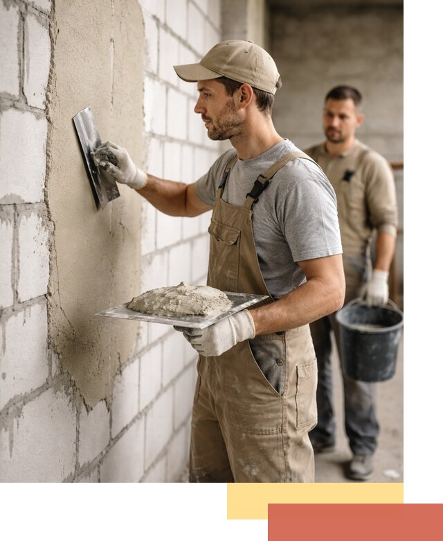 Штукатурка стен из газобетона в Курганинске под ключ