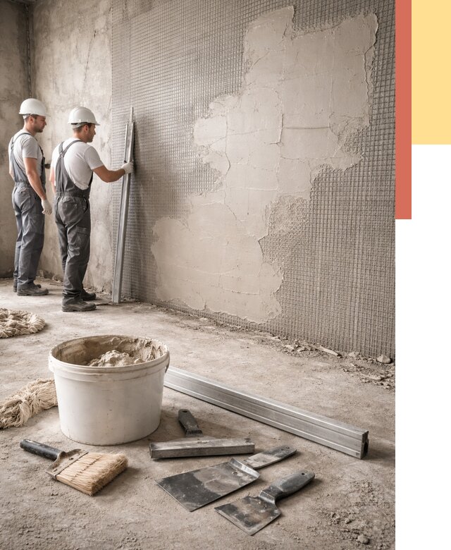 Штукатурка стен по сетке в Курганинске от 5721 руб./м2 — быстро и недорого | ОТДЕЛОЧНИК-Кгн