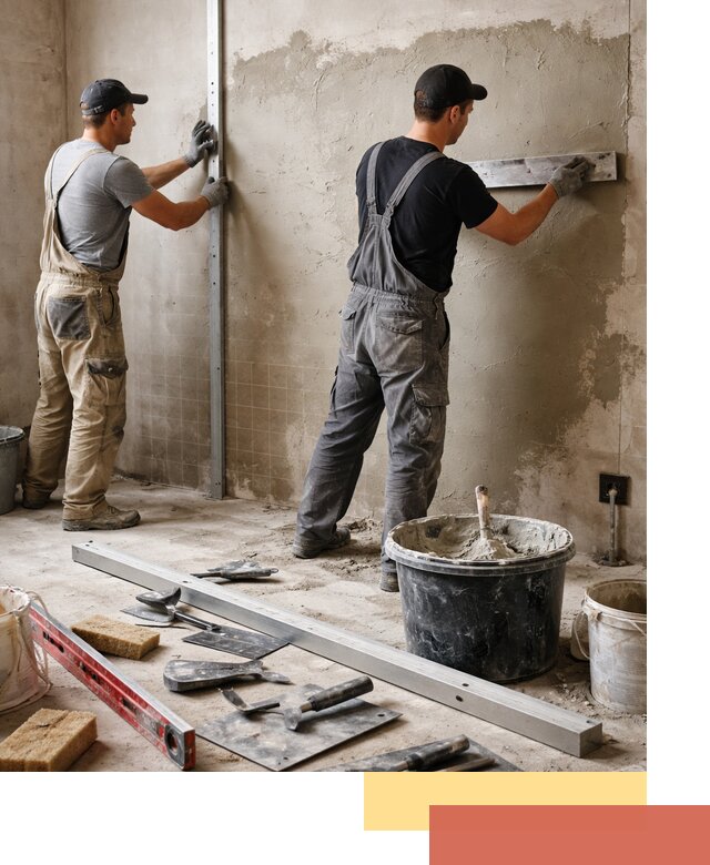 Профессиональная штукатурка стен под плитку в Курганинске