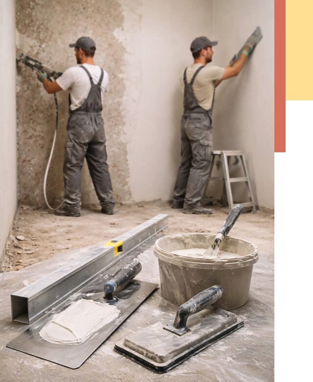 Штукатурка стен под обои в Курганинске от 4680 руб./м2 — выравнивание под обои | ОТДЕЛОЧНИК-Кгн