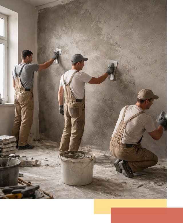 Декоративная штукатурка под бетон в Курганинске для стен и потолков