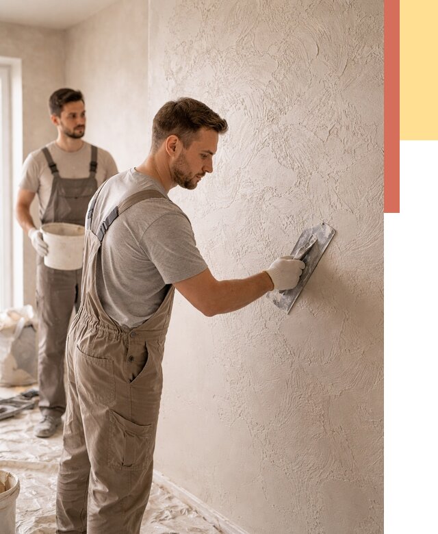 Фактурная штукатурка стен в Курганинске от 4368 руб./м² — заказать под ключ | ОТДЕЛОЧНИК-Кгн