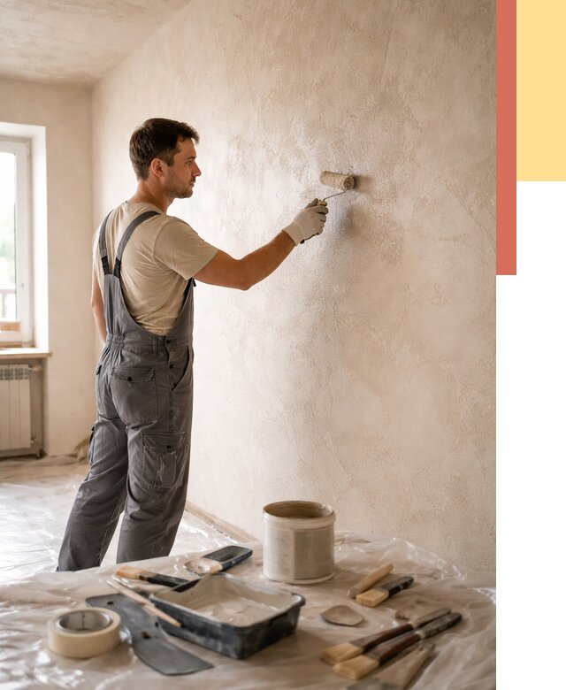 Нанесение лессирующей краски по декоративке в Курганинске от 1820 руб. | ОТДЕЛОЧНИК-Кгн