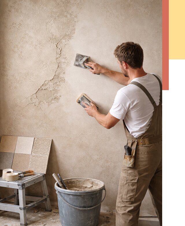 Ремонт декоративной штукатурки в Курганинске от 4680 руб. под ключ | ОТДЕЛОЧНИК-Кгн