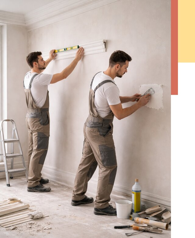 Монтаж лепнины на стены в Курганинске от 4680 руб. — недорого, быстро | ОТДЕЛОЧНИК-Кгн