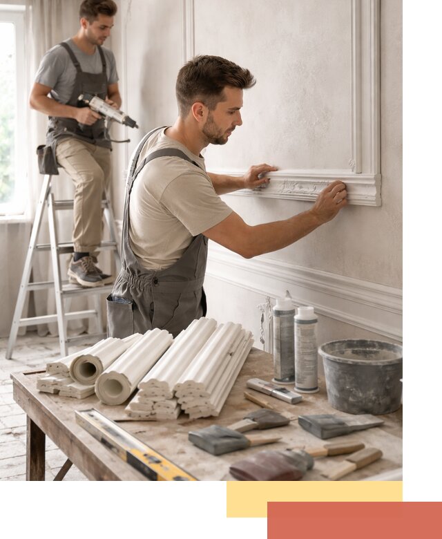 Монтаж лепнины на стены в Курганинске профессионально и качественно