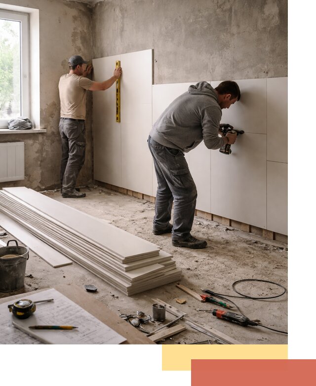 Монтаж ПВХ панелей на стены в Курганинске качественно и быстро