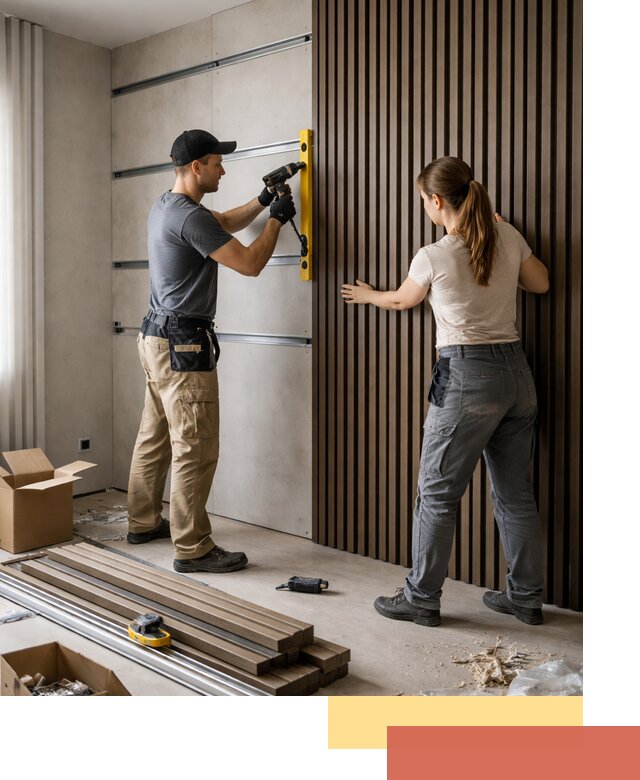 Монтаж реечных панелей на стены в Курганинске