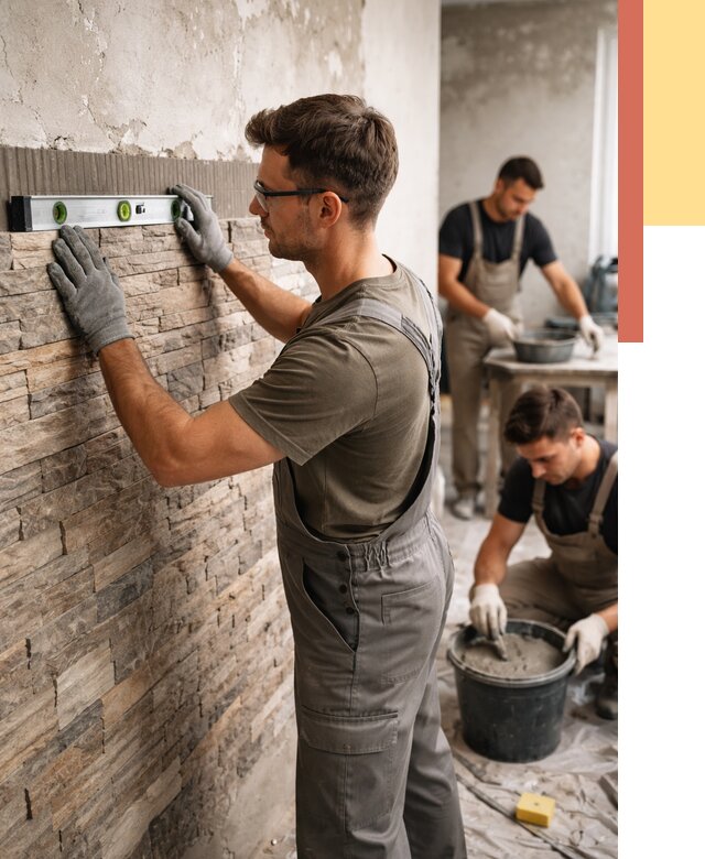 Монтаж искусственного камня в Курганинске от 4680 руб. под ключ | ОТДЕЛОЧНИК-Кгн