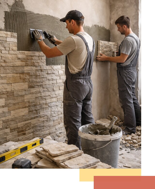 Монтаж искусственного камня в Курганинске — облицовка стен и фасадов