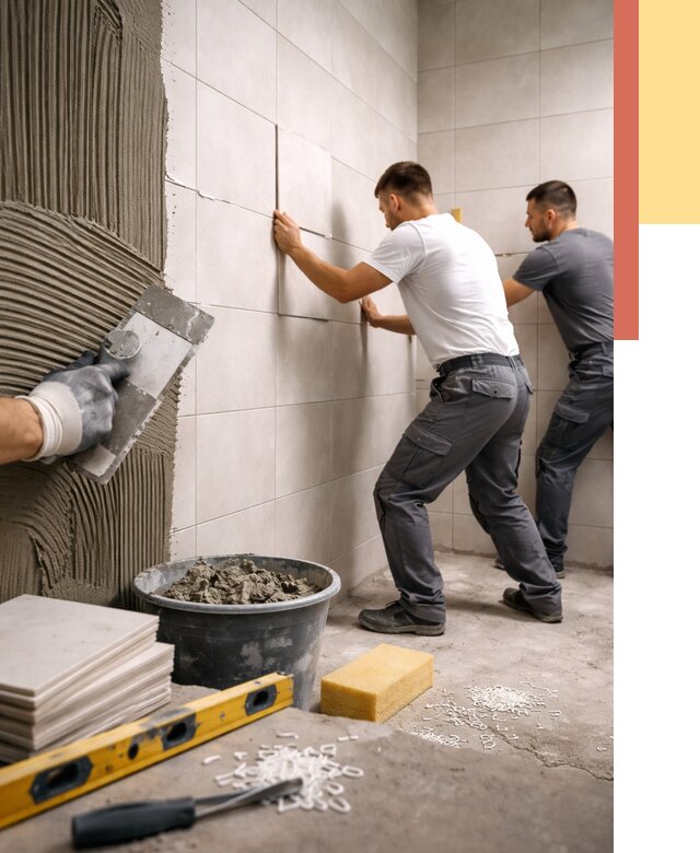 Укладка плитки на стены в Курганинске от 884 руб. — качественно и недорого | ОТДЕЛОЧНИК-Кгн