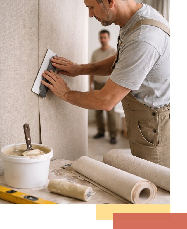 Поклейка текстильных обоев в Курганинске профессионально и аккуратно