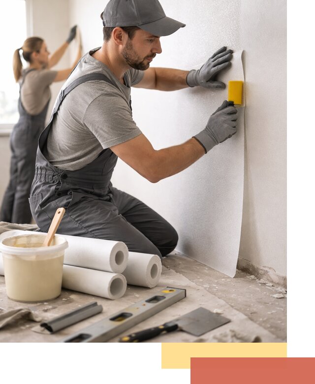 Поклейка стеклообоев профессионально в Курганинске