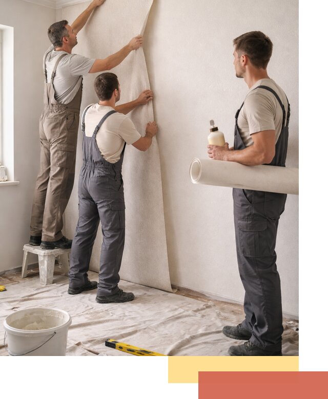 Оклейка стен обоями в Курганинске — качественно и профессионально