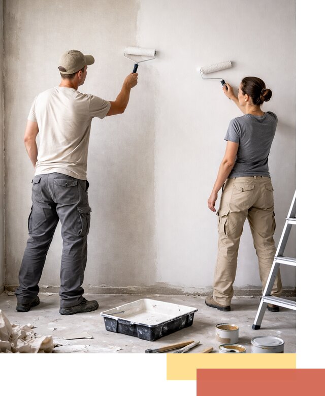 Окраска стен по стеклохолсту в Курганинске качественно и долговечно