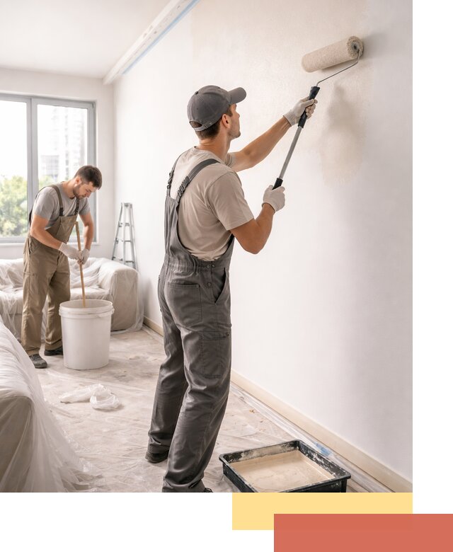 Покраска стен в офисе в Курганинске — быстрый и качественный ремонт