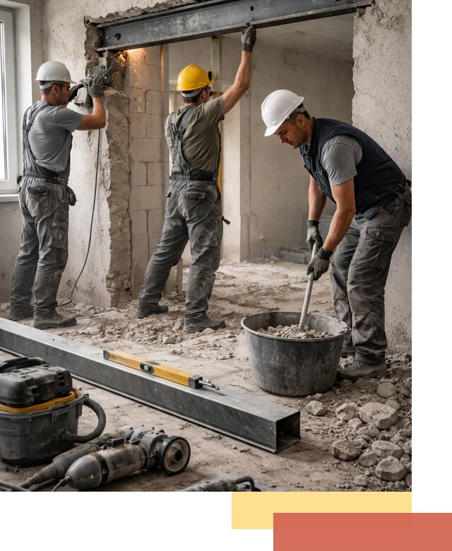 Создание проемов в стенах и несущих конструкциях в Курганинске