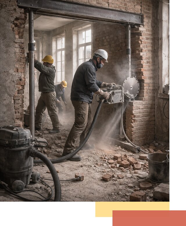 Прорезка проема в стене под дверной или оконный проем в Курганинске