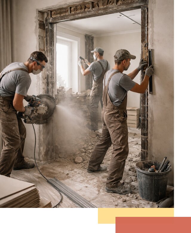 Расширение дверного проема под установку новой двери в Курганинске