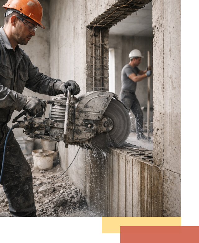 Алмазная резка проемов в Курганинске быстро и точно