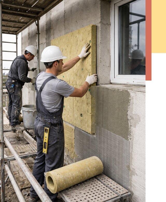 Утепление стен в Курганинске от 4472 руб. под ключ — быстро и недорого | ОТДЕЛОЧНИК-Кгн