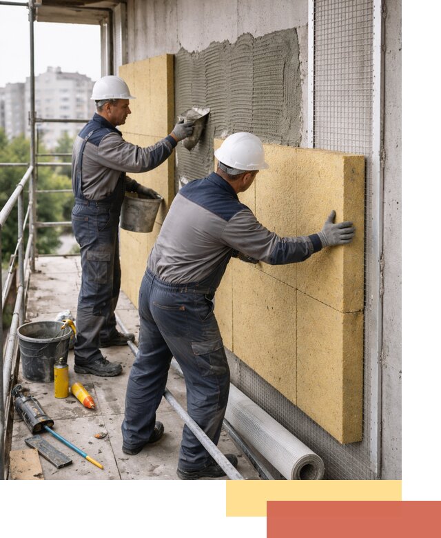 Утепление стен зданий и домов в Курганинске качественно и надежно