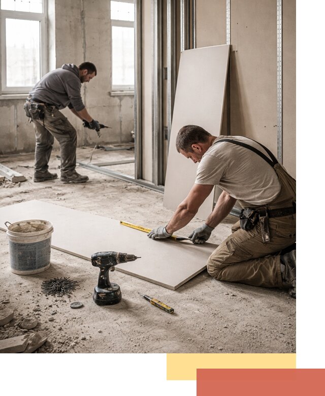 Кладка перегородок из ПГП под ключ в Курганинске