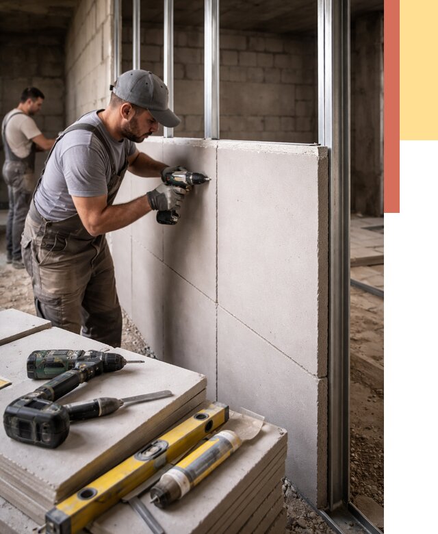 Кладка влагостойких перегородок ПГП в Курганинске от 1248 руб. под ключ | ОТДЕЛОЧНИК-Кгн