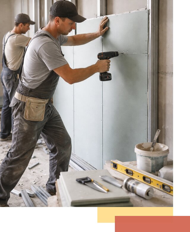 Кладка влагостойких перегородок ПГП в Курганинске