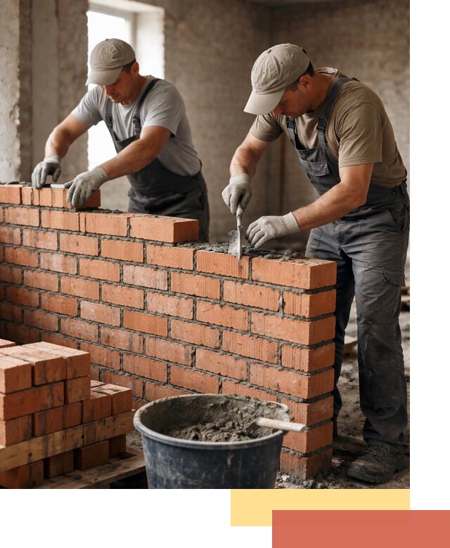 Кладка кирпичных перегородок под ключ в Курганинске