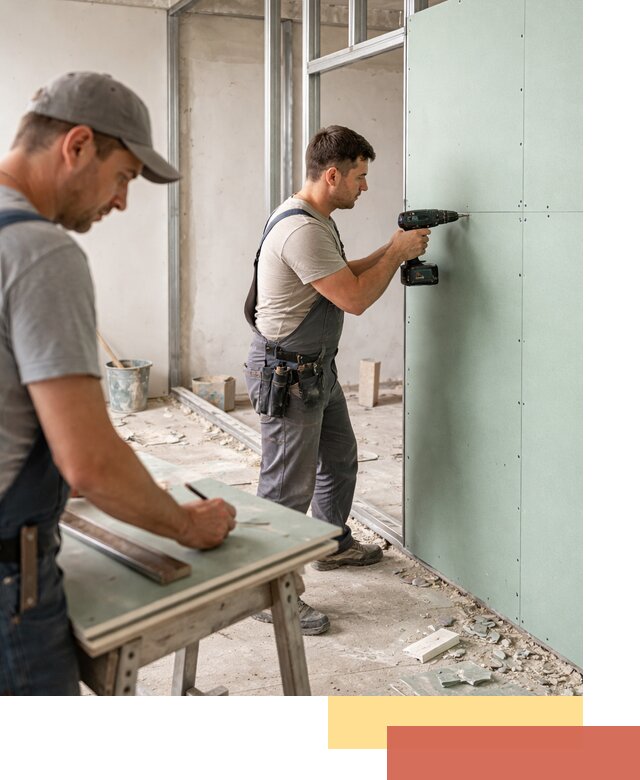 Перегородки из влагостойкого гипсокартона под ключ в Курганинске