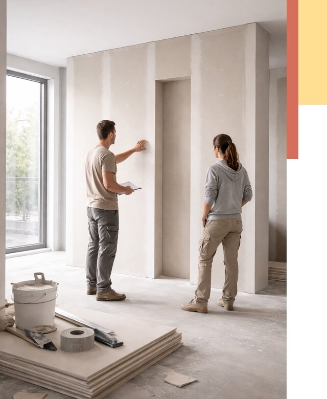 Зонирующая перегородка из гипсокартона в Курганинске от 2912 руб. под ключ | ОТДЕЛОЧНИК-Кгн