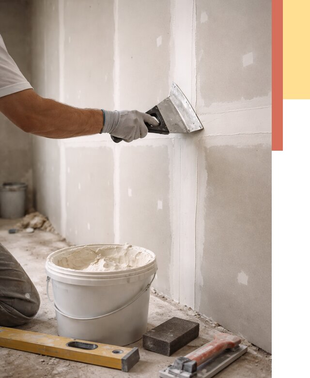 Шпаклевка перегородок из гипсокартона в Курганинске от 2600 руб. — услуги ОТДЕЛОЧНИК-Кгн