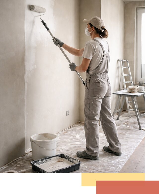 Покраска перегородок из гипсокартона в Курганинске качественно и недорого