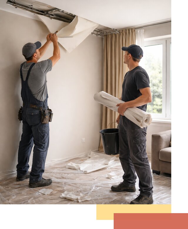 Демонтаж натяжного потолка в Курганинске быстро и аккуратно