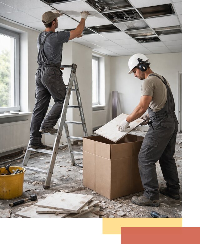 Демонтаж потолочной плитки в Курганинске быстро и аккуратно