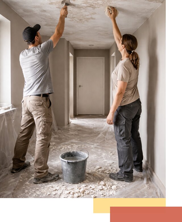 Удаление побелки с потолка в Курганинске — быстро и аккуратно