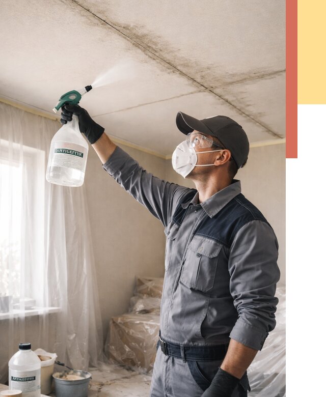 Антисептическая обработка потолка в Курганинске от 2600 руб. | ОТДЕЛОЧНИК-Кгн