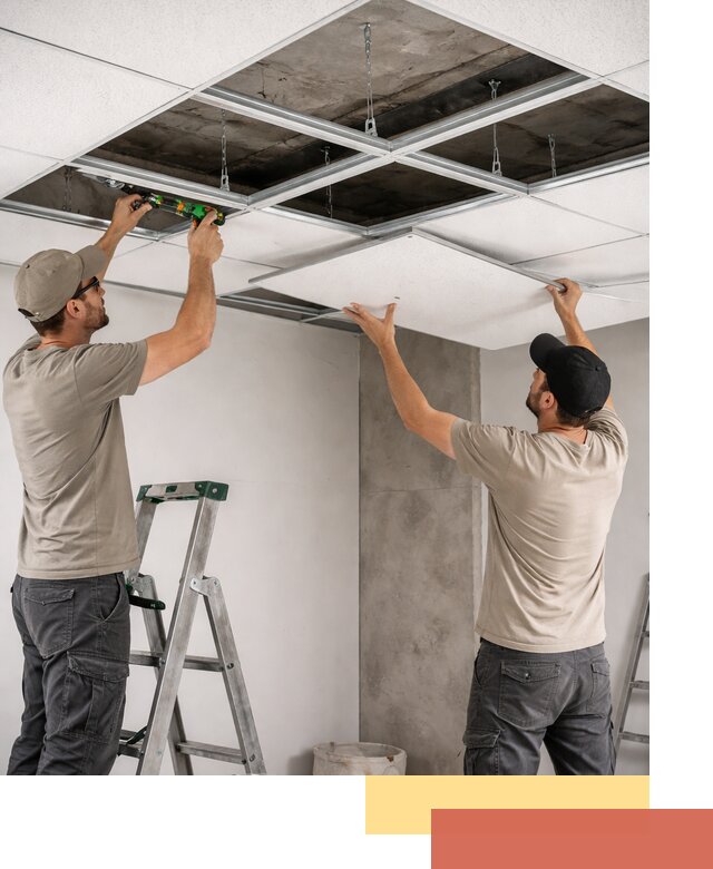 Монтаж потолка Армстронг под ключ в Курганинске